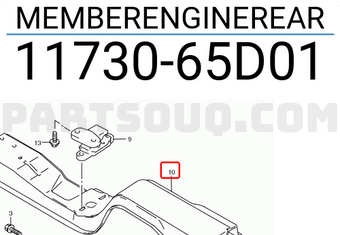 Suzuki 1173065D01 MEMBERENGINEREAR