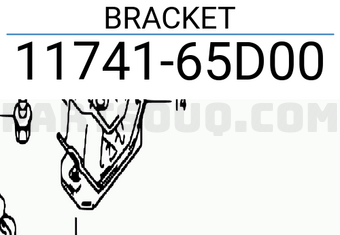 Suzuki 1174165D00 BRACKET