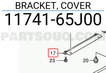 Suzuki 1174165J00 BRACKET, COVER