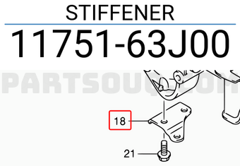 Suzuki 1175163J00 STIFFENER