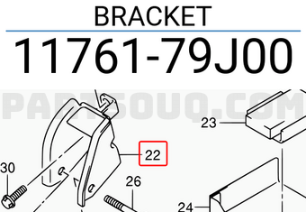 Suzuki 1176179J00 BRACKET