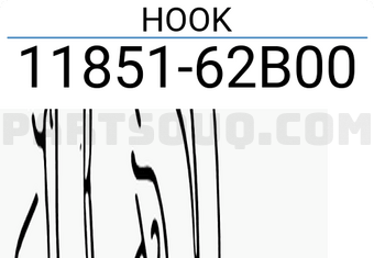 Suzuki 1185162B00 HOOK