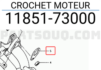 Suzuki 1185173000 CROCHET MOTEUR