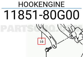 Suzuki 1185180G00 HOOKENGINE