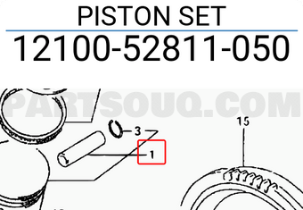 Suzuki 1210052811050 PISTON SET