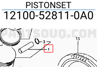 Suzuki 12100528110A0 PISTONSET