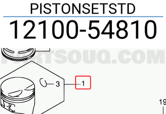 Suzuki 1210054810 PISTONSETSTD