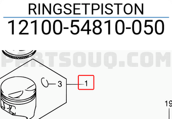 Suzuki 1210054810050 RINGSETPISTON