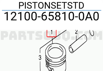 Suzuki 12100658100A0 PISTONSETSTD
