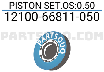 Suzuki 1210066811050 PISTON SET,OS:0.50