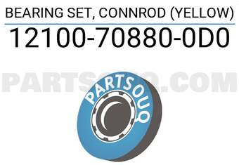 Suzuki 12100708800D0 BEARING SET, CONNROD (YELLOW)