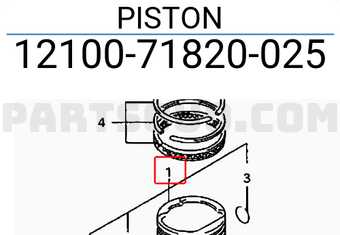 Suzuki 1210071820025 PISTON