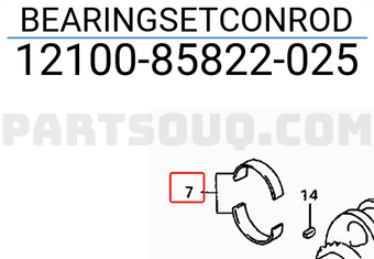 Suzuki 1210085822025 BEARINGSETCONROD