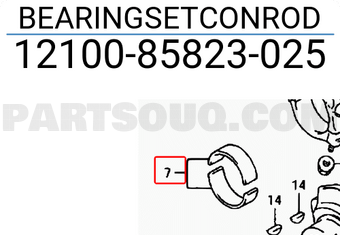 Suzuki 1210085823025 BEARINGSETCONROD