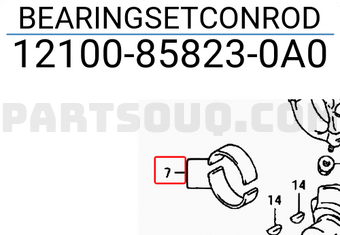 Suzuki 12100858230A0 BEARINGSETCONROD