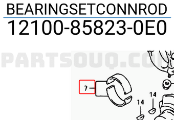 Suzuki 12100858230E0 BEARINGSETCONNROD
