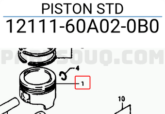 Suzuki 1211160A020B0 PISTON STD