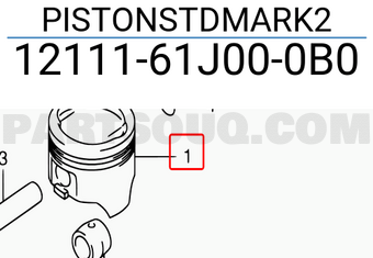Suzuki 1211161J000B0 PISTONSTDMARK2