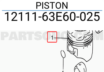 Suzuki 1211163E60025 PISTON