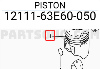 Suzuki 1211163E60050 PISTON