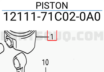 Suzuki 1211171C020A0 PISTON