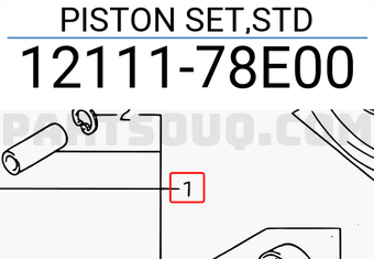 Suzuki 1211178E00 PISTON SET,STD