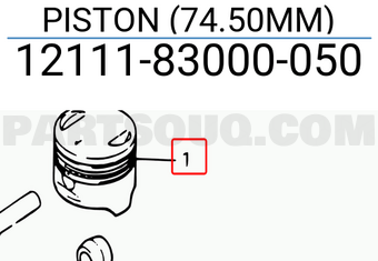 Suzuki 1211183000050 PISTON (74.50MM)