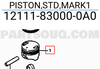 Suzuki 12111830000A0 PISTON,STD,MARK1