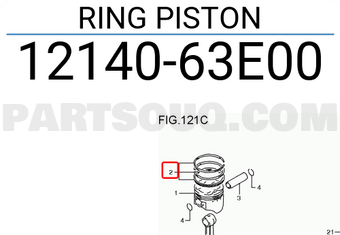 Suzuki 1214063E00 RING PISTON