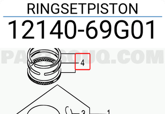 Suzuki 1214069G01 RINGSETPISTON