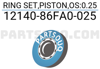 Suzuki 1214086FA0025 RING SET,PISTON,OS:0.25