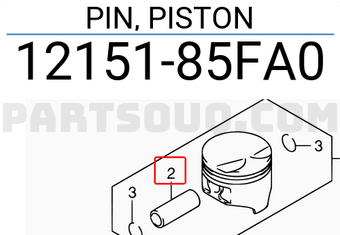 Suzuki 1215185FA0 PIN, PISTON