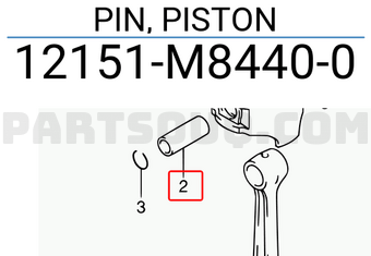 Suzuki 12151M84400 PIN, PISTON