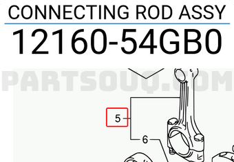 Suzuki 1216054GB0 CONNECTING ROD ASSY