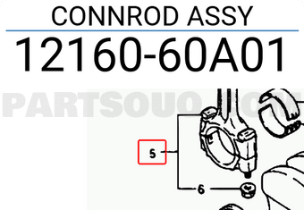 Suzuki 1216060A01 CONNROD ASSY