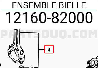 Suzuki 1216082000 ENSEMBLE BIELLE