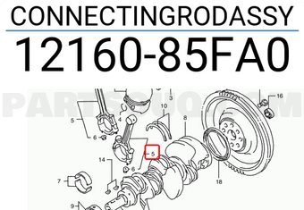 Suzuki 1216085FA0 CONNECTINGRODASSY