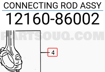 Suzuki 1216086002 CONNECTING ROD ASSY
