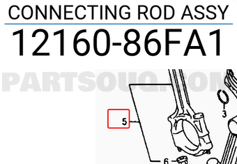 Suzuki 1216086FA1 CONNECTING ROD ASSY