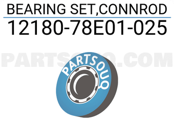 Suzuki 1218078E01025 BEARING SET,CONNROD