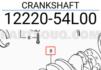 Suzuki 1222054L00 CRANKSHAFT