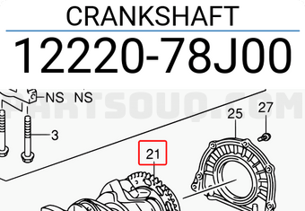 Suzuki 1222078J00 CRANKSHAFT