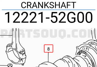 Suzuki 1222152G00 CRANKSHAFT