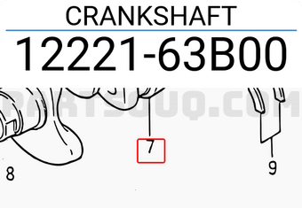 Suzuki 1222163B00 CRANKSHAFT