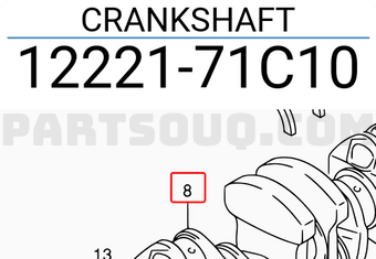 Suzuki 1222171C10 CRANKSHAFT