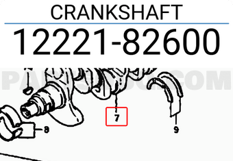 Suzuki 1222182600 CRANKSHAFT