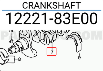Suzuki 1222183E00 CRANKSHAFT