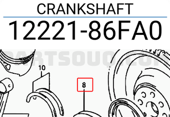 Suzuki 1222186FA0 CRANKSHAFT