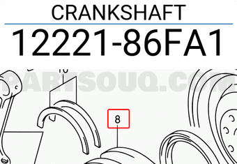 Suzuki 1222186FA1 CRANKSHAFT