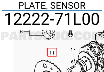 Suzuki 1222271L00 PLATE, SENSOR